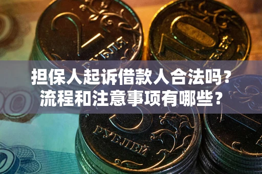北京担保人起诉借款人合法吗？流程和注意事项有哪些？