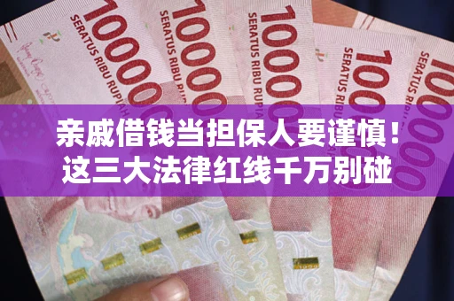 北京亲戚借钱当担保人要谨慎！这三大法律红线千万别碰