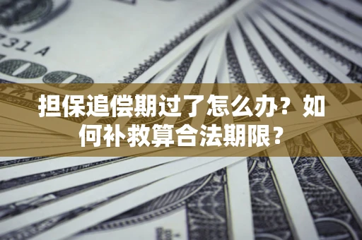 北京担保追偿期过了怎么办？如何补救算合法期限？