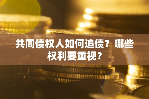 北京共同债权人如何追债？哪些权利要重视？